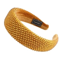 Широкий обруч з камінням Оксамитовий