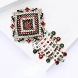 Брошка Орнамент вишиванки водоспад lan-2770