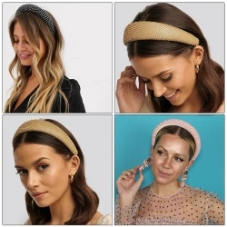 Широкий Обруч з каменем Кристальна сіточка