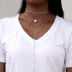 Тройная цепочка с Жемчужиной