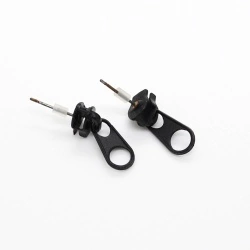 Серьги гвоздики Zipper молния