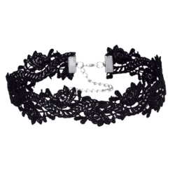 Чокер мереживний lan-312 чорного кольору