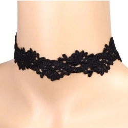 Чокер мереживний lan-312 чорного кольору