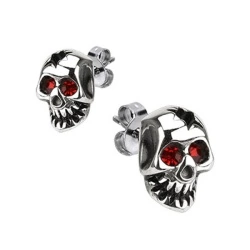 Сережки гвоздики із сталі Spikes Череп SSEM-106