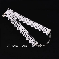 Чокер мереживний lan-313 білого кольору