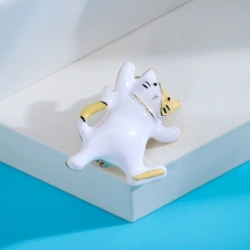 Брошь игривый котик lan-2774