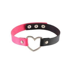 Шкіряний чокер Серце Два кольори lan-822