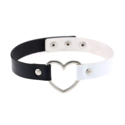 Шкіряний чокер Серце Два кольори lan-822