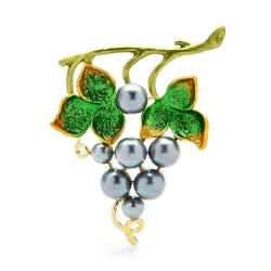 Брошка дикий виноград lan-2776