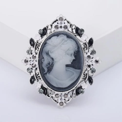 Брошь Камея классик lan-2977