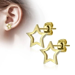 Серьги гвоздики из стали Spikes Звезда