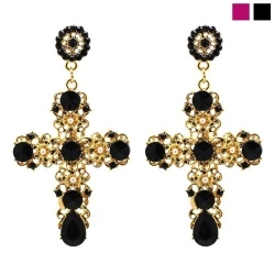 Сережки Хрести Bohemian Large