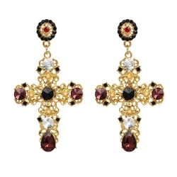Сережки Хрести Bohemian Large