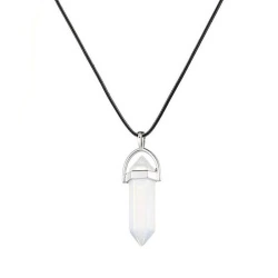 Кулон Кристалл маятник с Натуральным камнем на шнурке