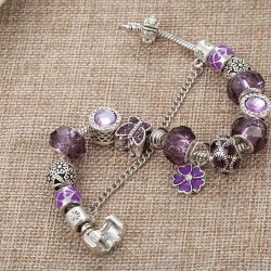 Браслет в стиле пандора кулон Цветок