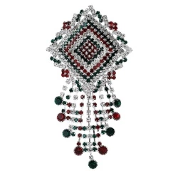 Брошка Орнамент вишиванки водоспад lan-3082
