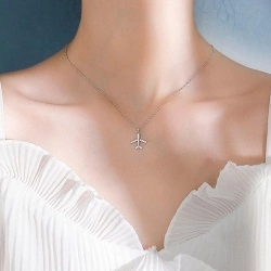 Кулон Літак з кристалами