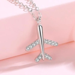 Кулон Літак з кристалами