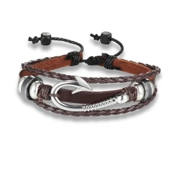 Кожаный браслет Крюк lan – 2397