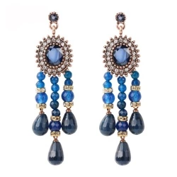 Серьги с камнями в турецком стиле lan-3539