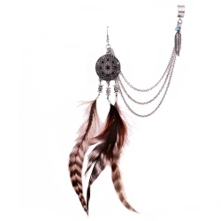 Кафф с проколом Перья