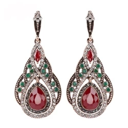 Серьги с камнями в турецком стиле lan-3540
