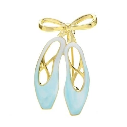 Брошь пуанты балерины