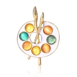 Брошка Палітра художника класика lan-3092