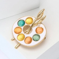 Брошка Палітра художника класика lan-3092