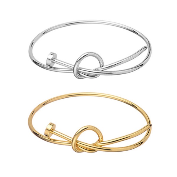 Металевий браслет Цвях на вузол Cartier