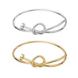 Металлический браслет Гвоздь на узел Cartier