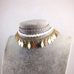 Чокер з листочками lan-2265 комплект з 3 шт.