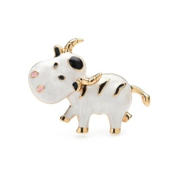 Брошь Корова Буренка. Символ 2021 года