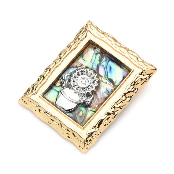 Брошка Картина з соняшником