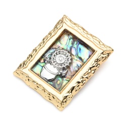 Брошка Картина з соняшником