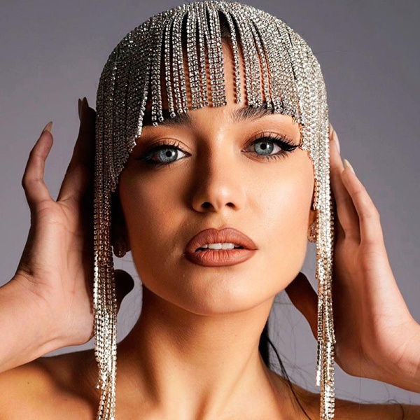 Тика для волос с кристаллами Водопад lan-3103