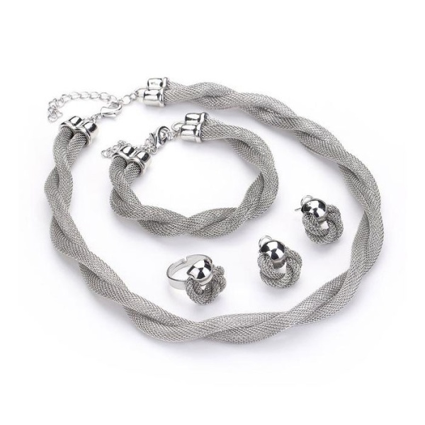 Набір прикрас: кольє, кулон, сережки, браслет.