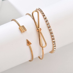 Набор браслетов: бант, стрела, кристалл lan — 2420