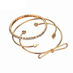 Набор браслетов: бант, стрела, кристалл lan — 2420