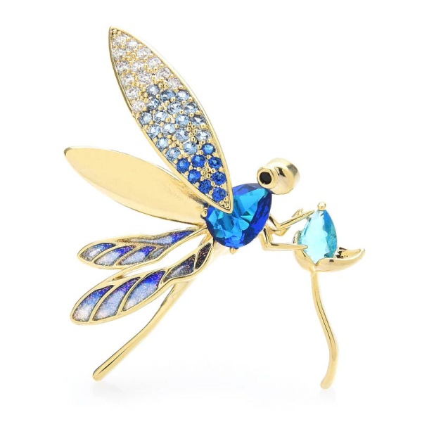 Премиум брошь Стрекоза lan-2804