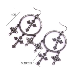 Серьги подвески Крестики