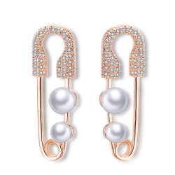 Золоті сережки з фіанітами.