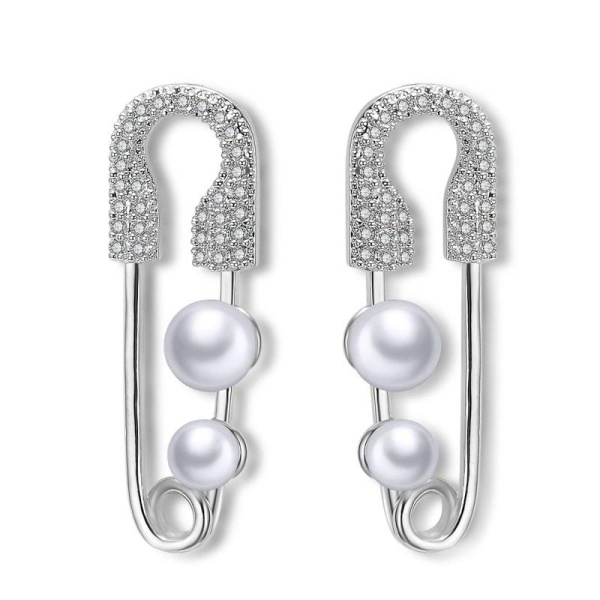 Золоті сережки з фіанітами.