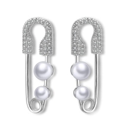 Золоті сережки з фіанітами.