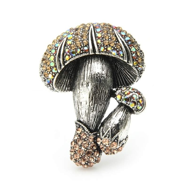 Брошь грибы