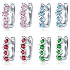 Серьги с английский замком Кристаллик