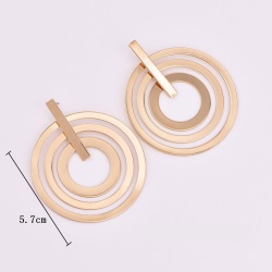 Серьги кольца Геометрия