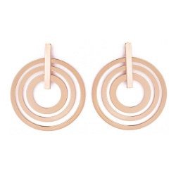 Серьги кольца Геометрия