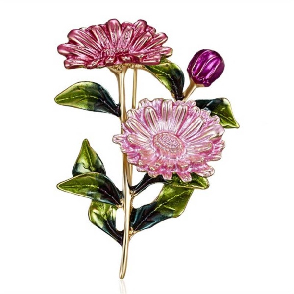 Брошка Хризантема lan-2905