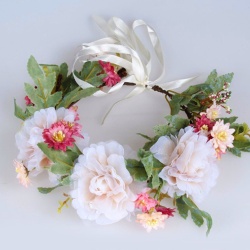 Венок на голову с цветами Королева